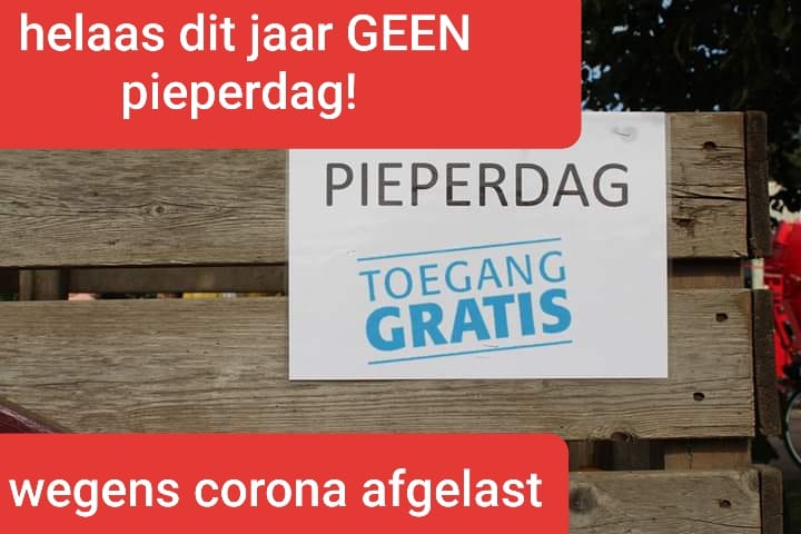 Helaas, geen Pieperdag in 2020!